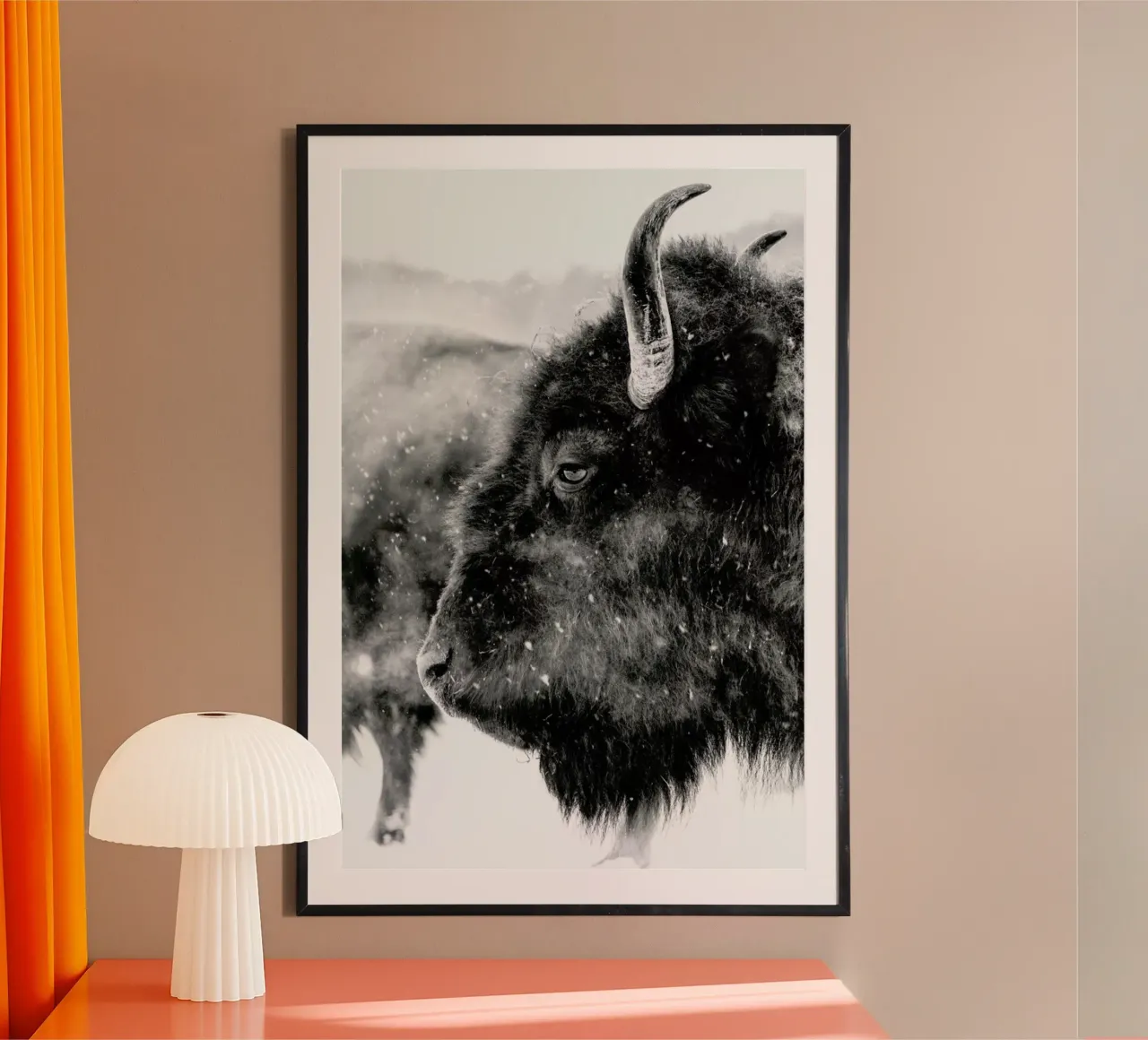 Winter Bison poster da Natural Kingdom