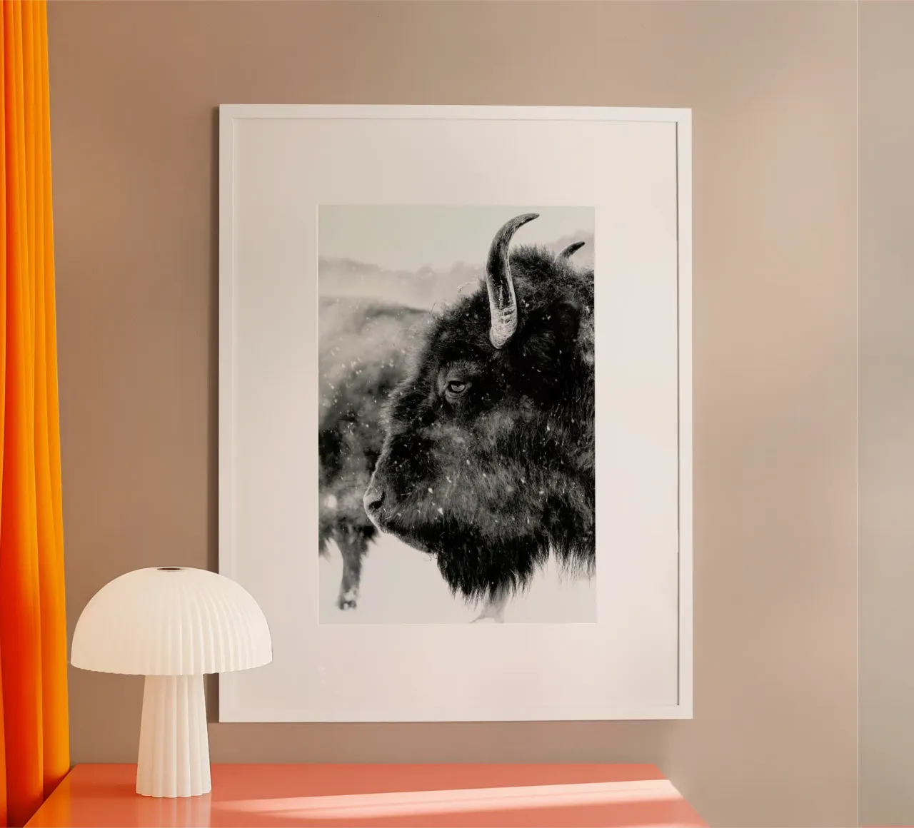 Winter Bison poster da Natural Kingdom