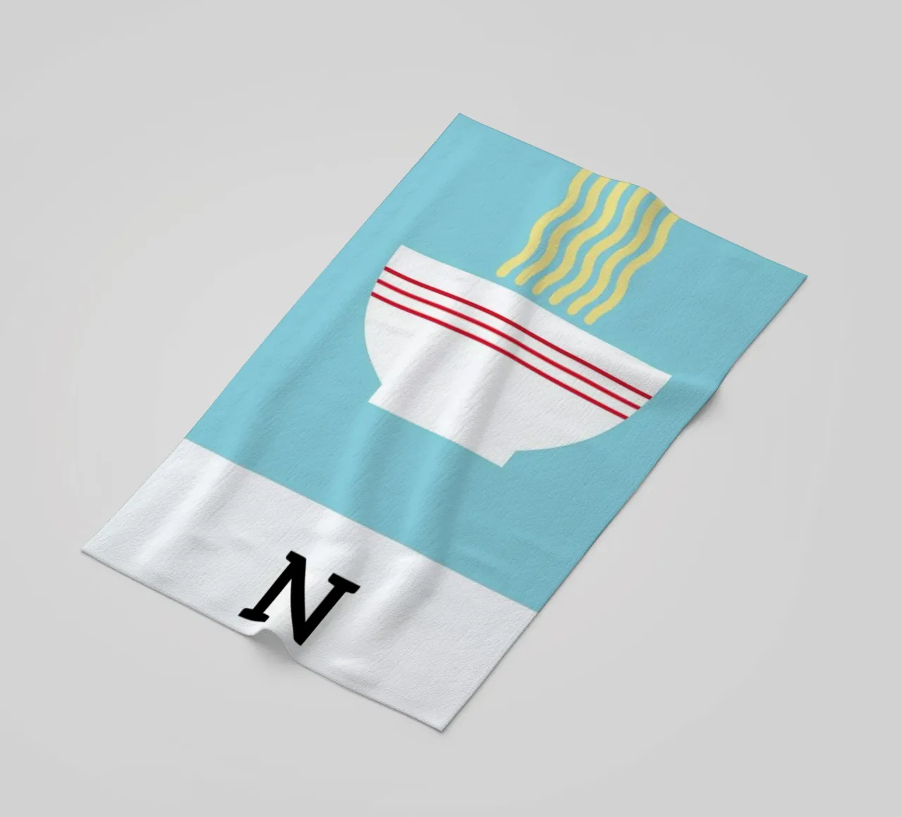 „The Food Alphabet“ - N like Noodles telo mare da BLAEK Design Studio