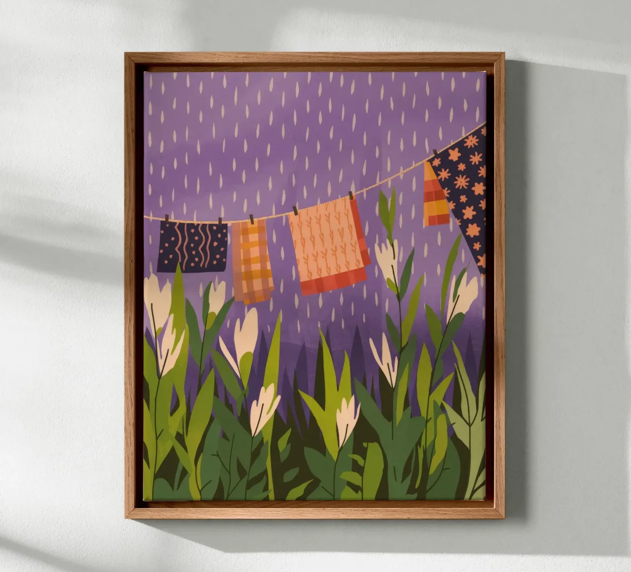 Wasdag Charme canvas met Baklijst van Veiled Canvas