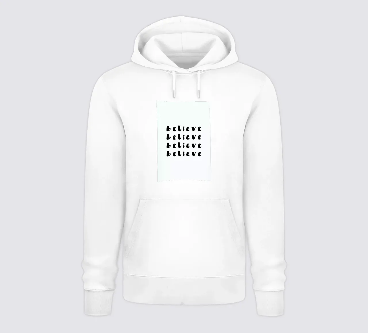 Believe hoodie by daylight design studio