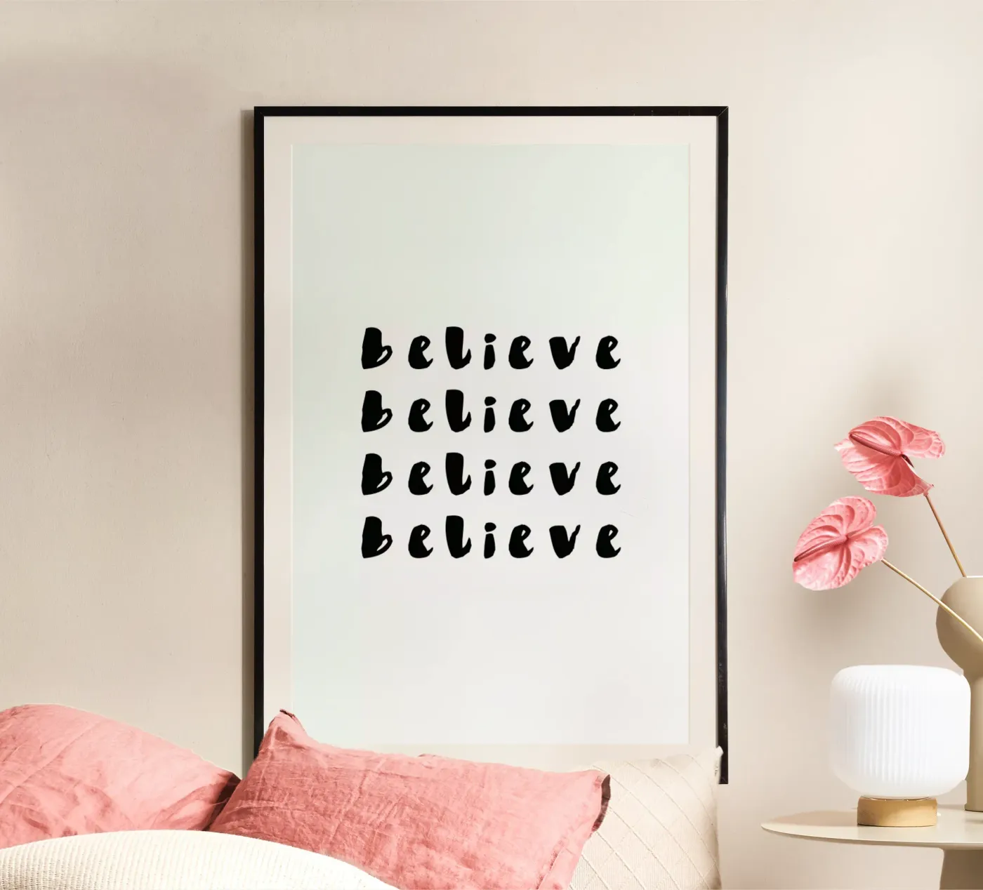 Believe poster by daylight design studio