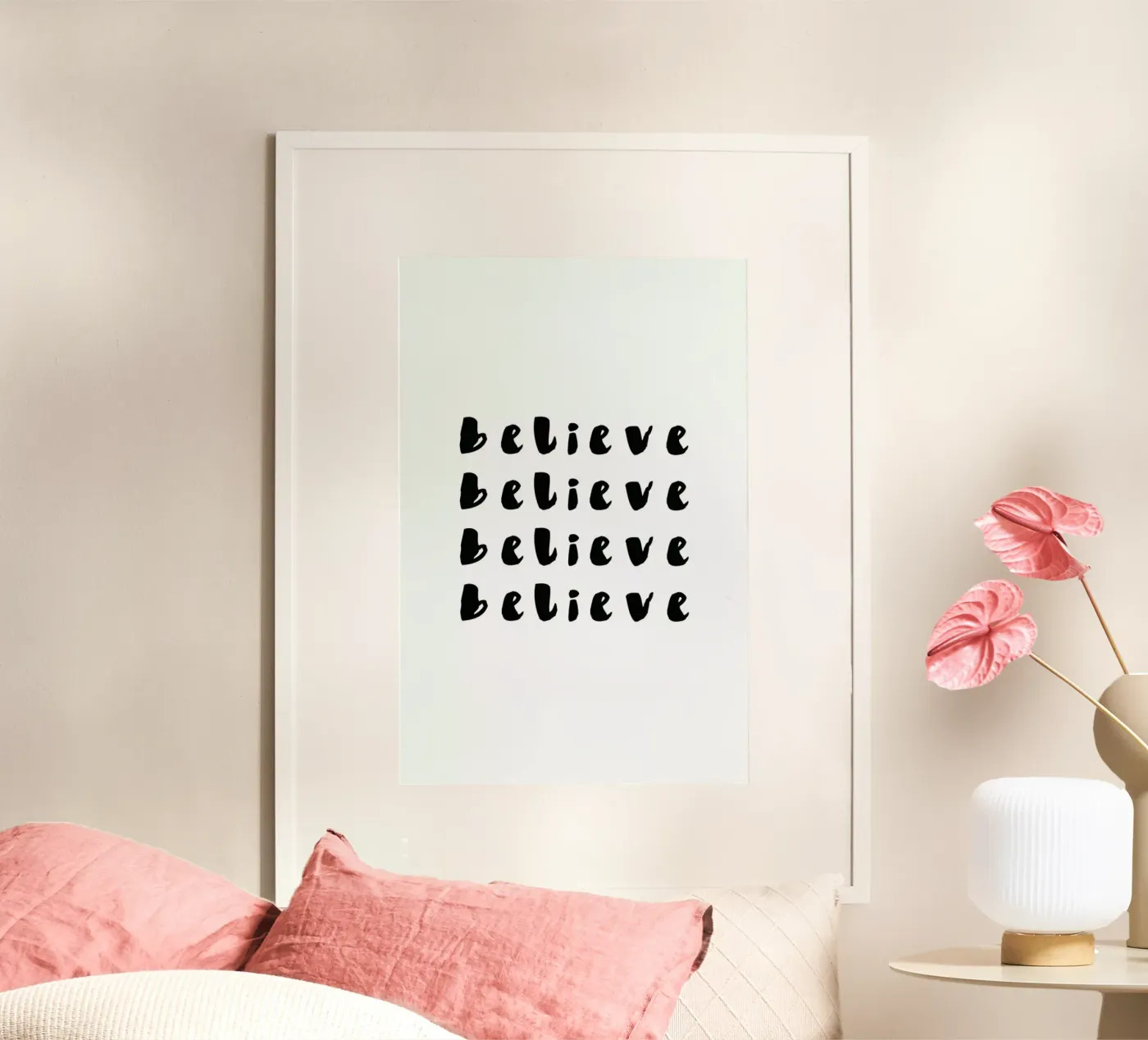 Believe poster by daylight design studio