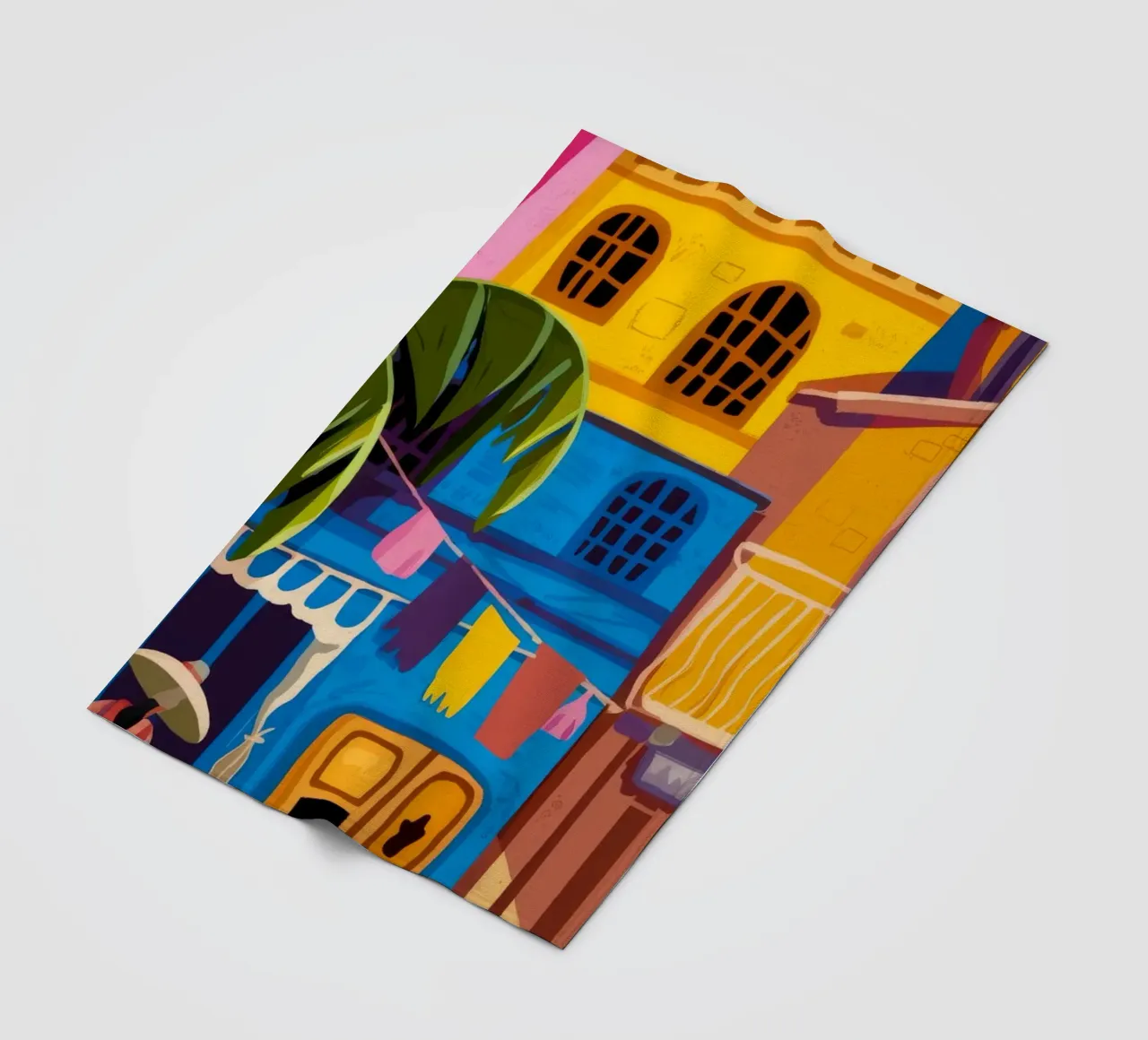 Vivid Urban Energy fleece blanket by Veiled Canvas