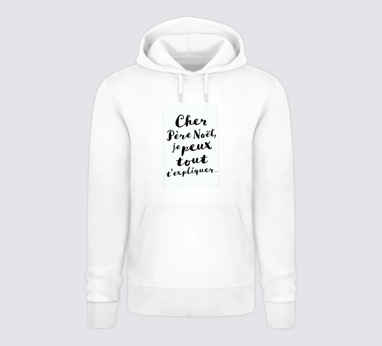 Cher Père Noël... felpa con cappuccio da daylight design studio