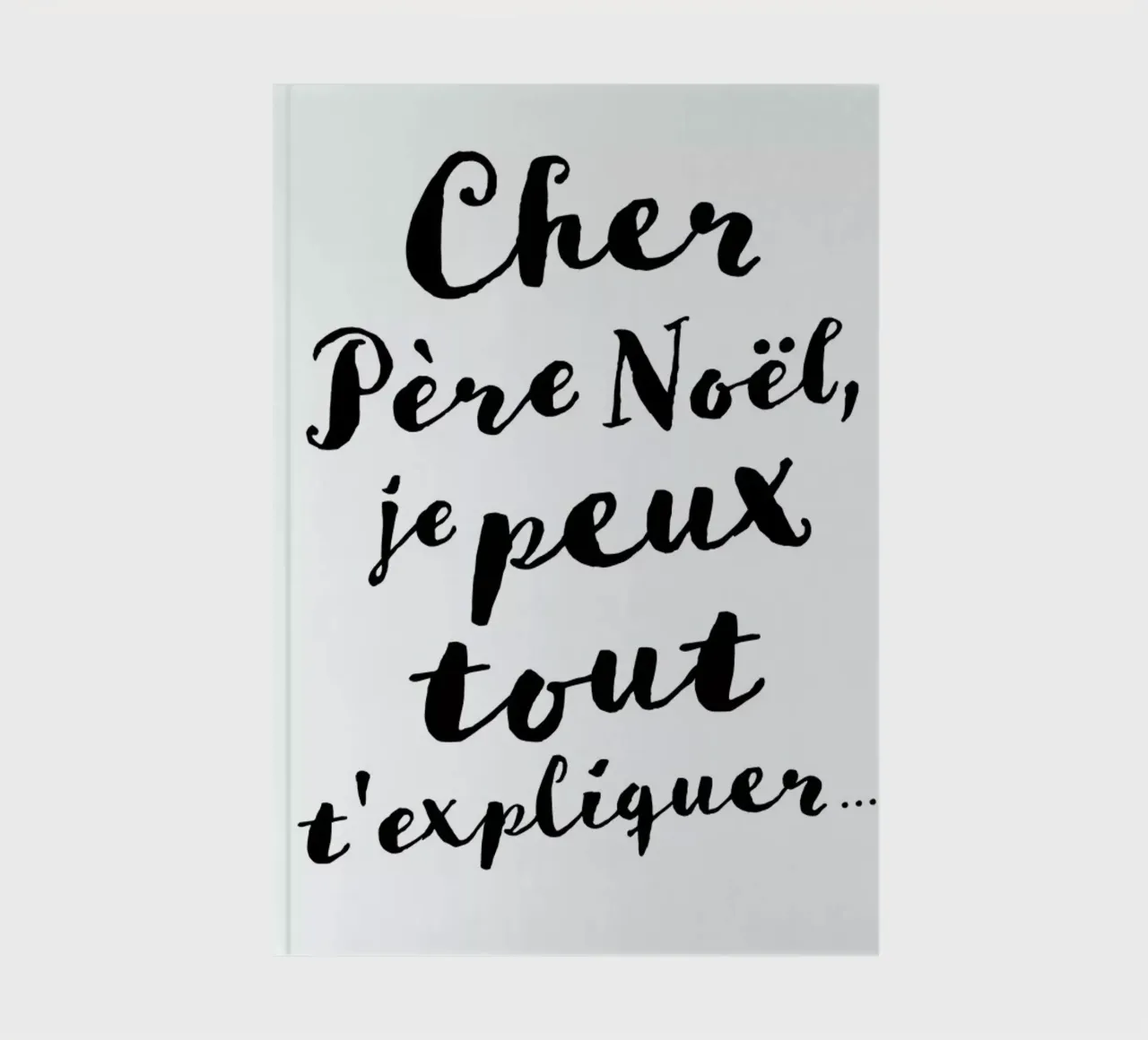 Cher Père Noël... notebook by daylight design studio