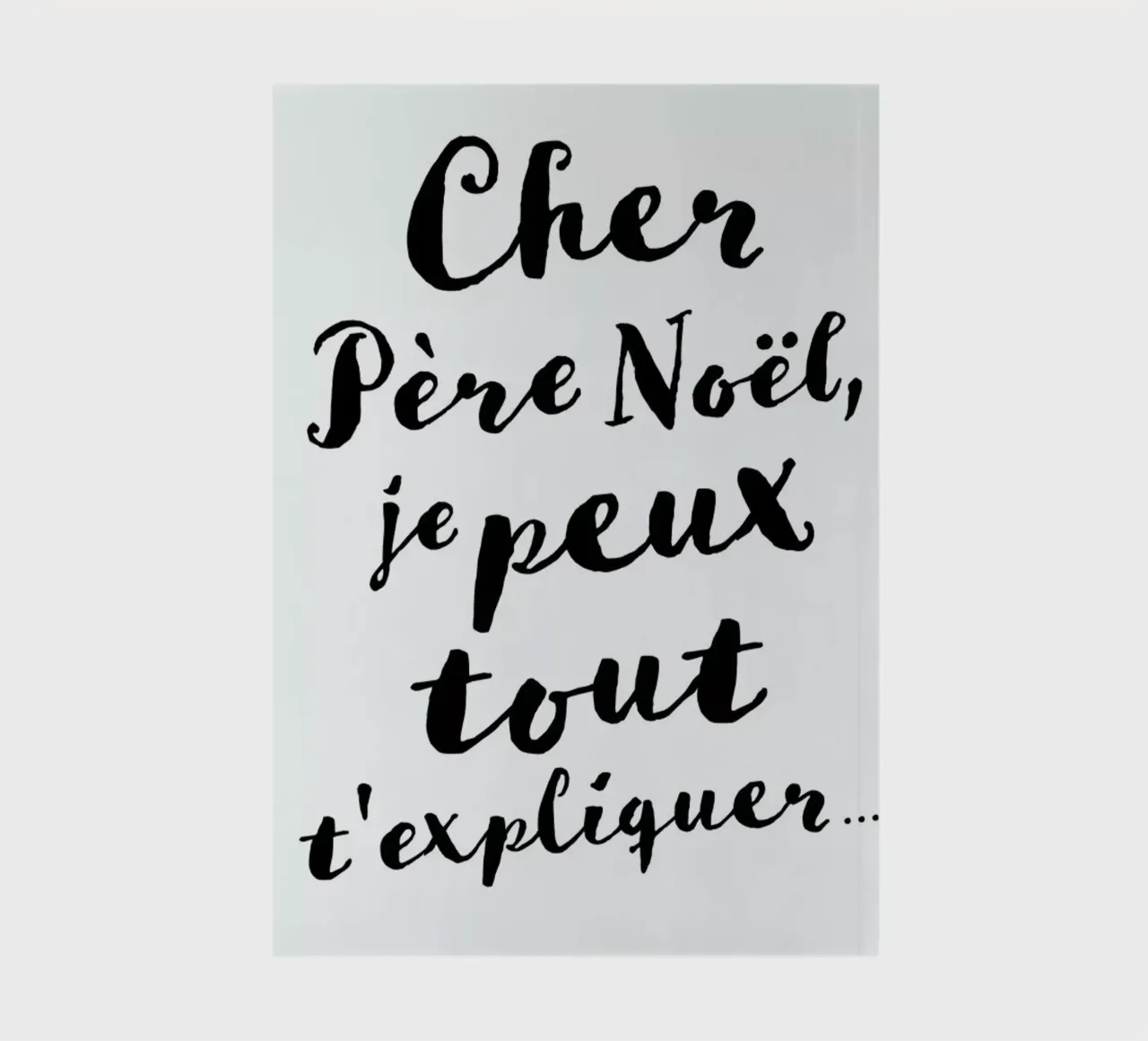 Cher Père Noël... notebook by daylight design studio