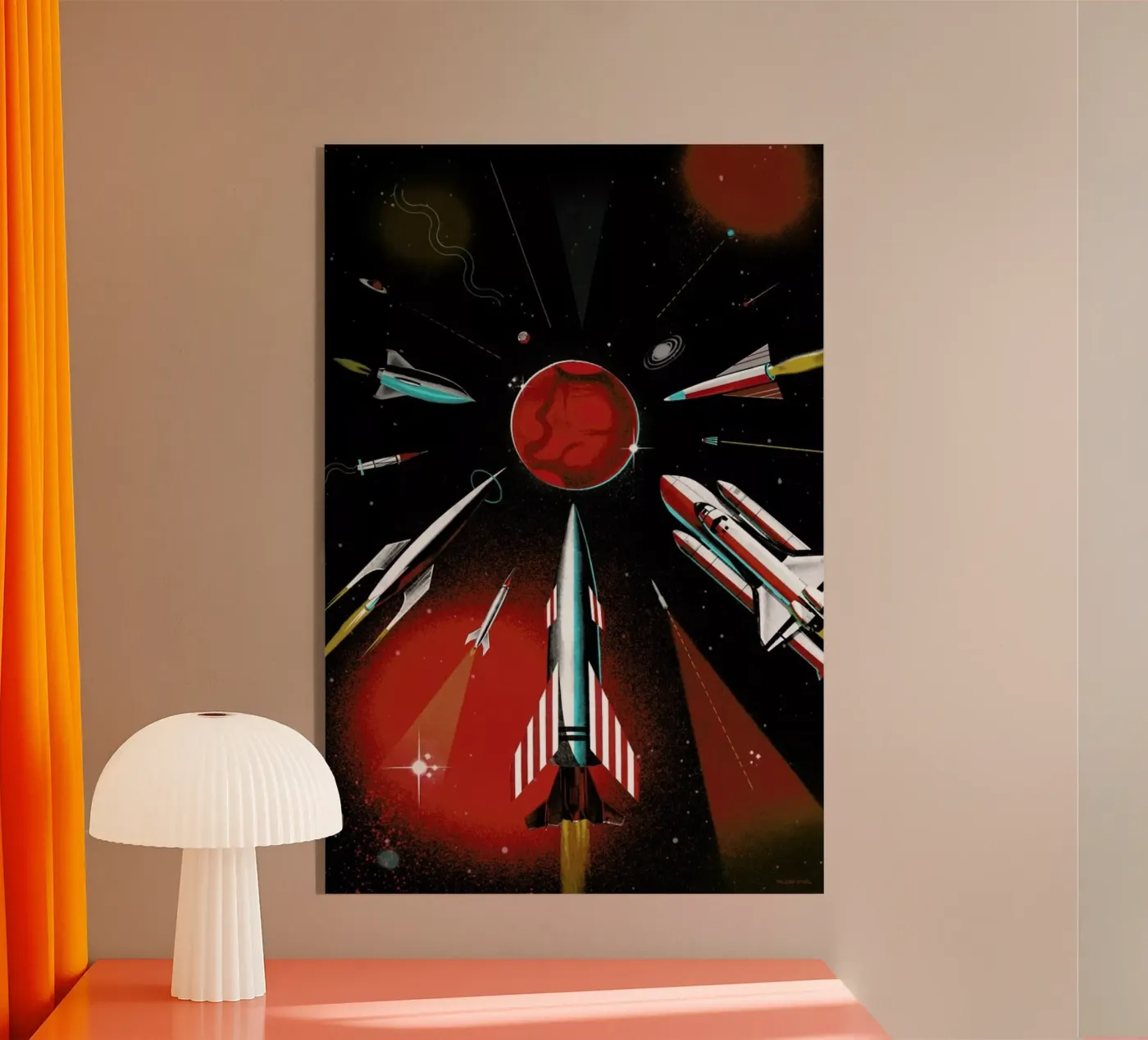 Space Race plexiglas de Kolorama