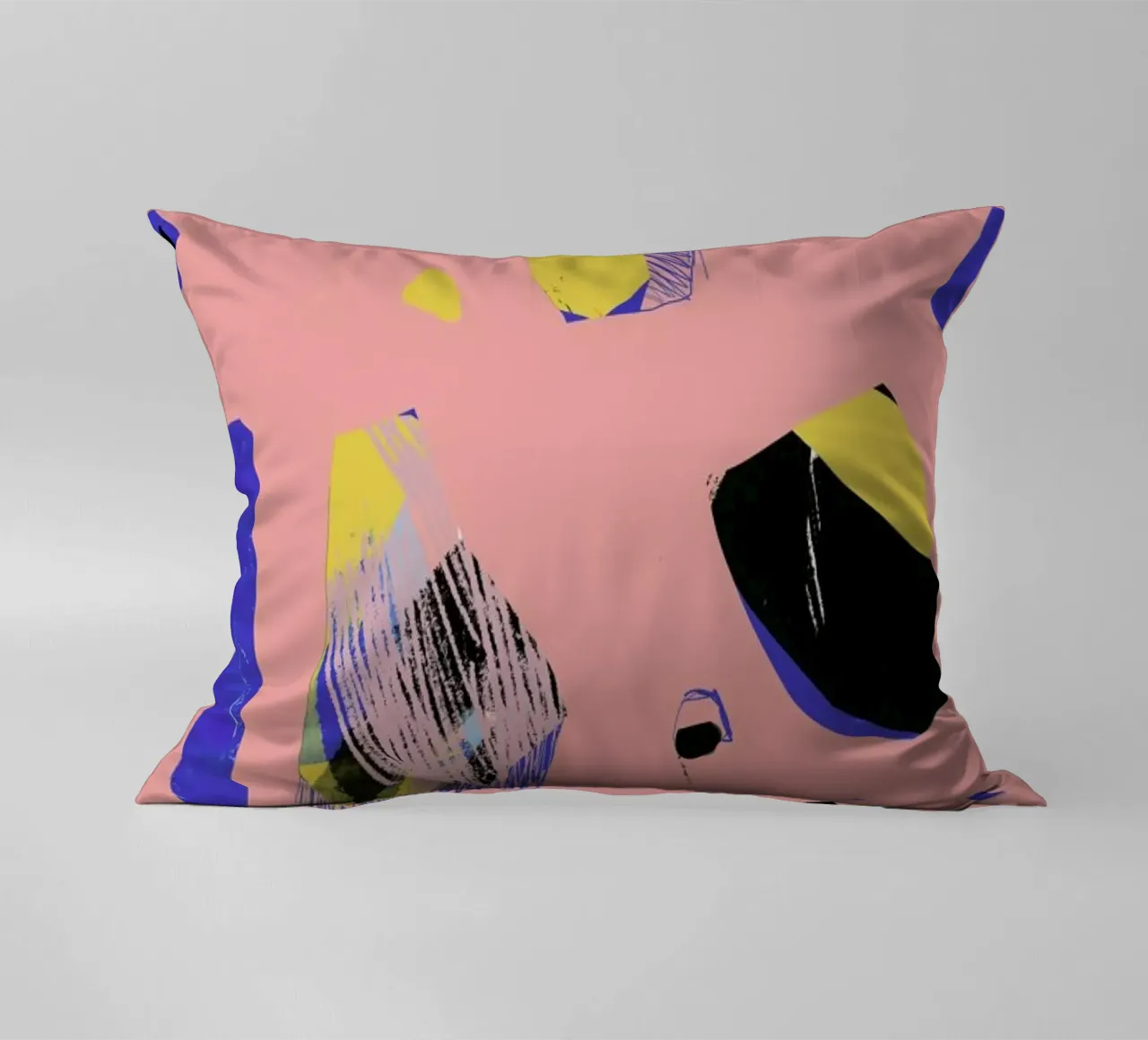 Rocks In Pink decorative cushion by Jilli Darling Art