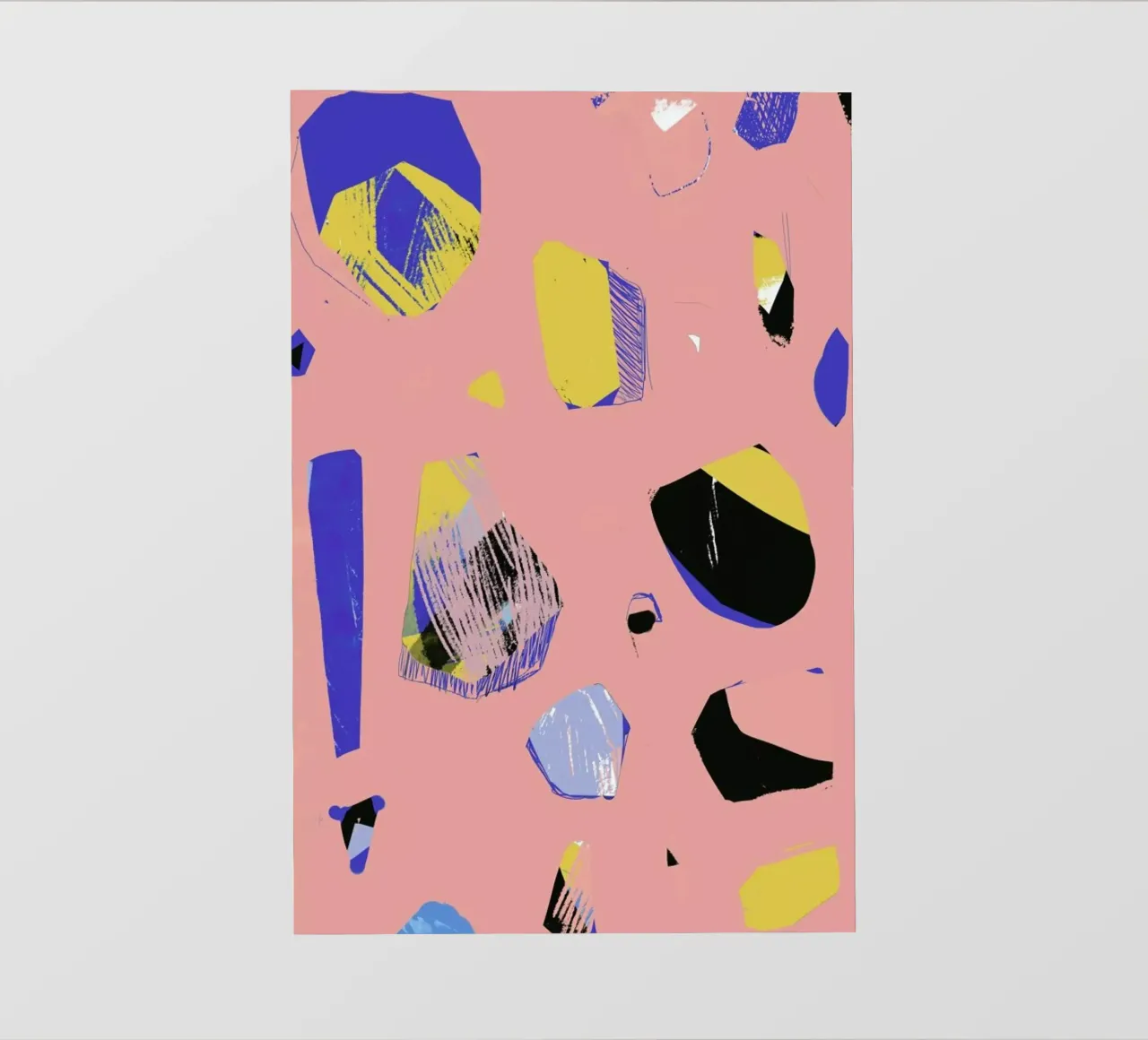 Rocks In Pink pvc cover by Jilli Darling Art