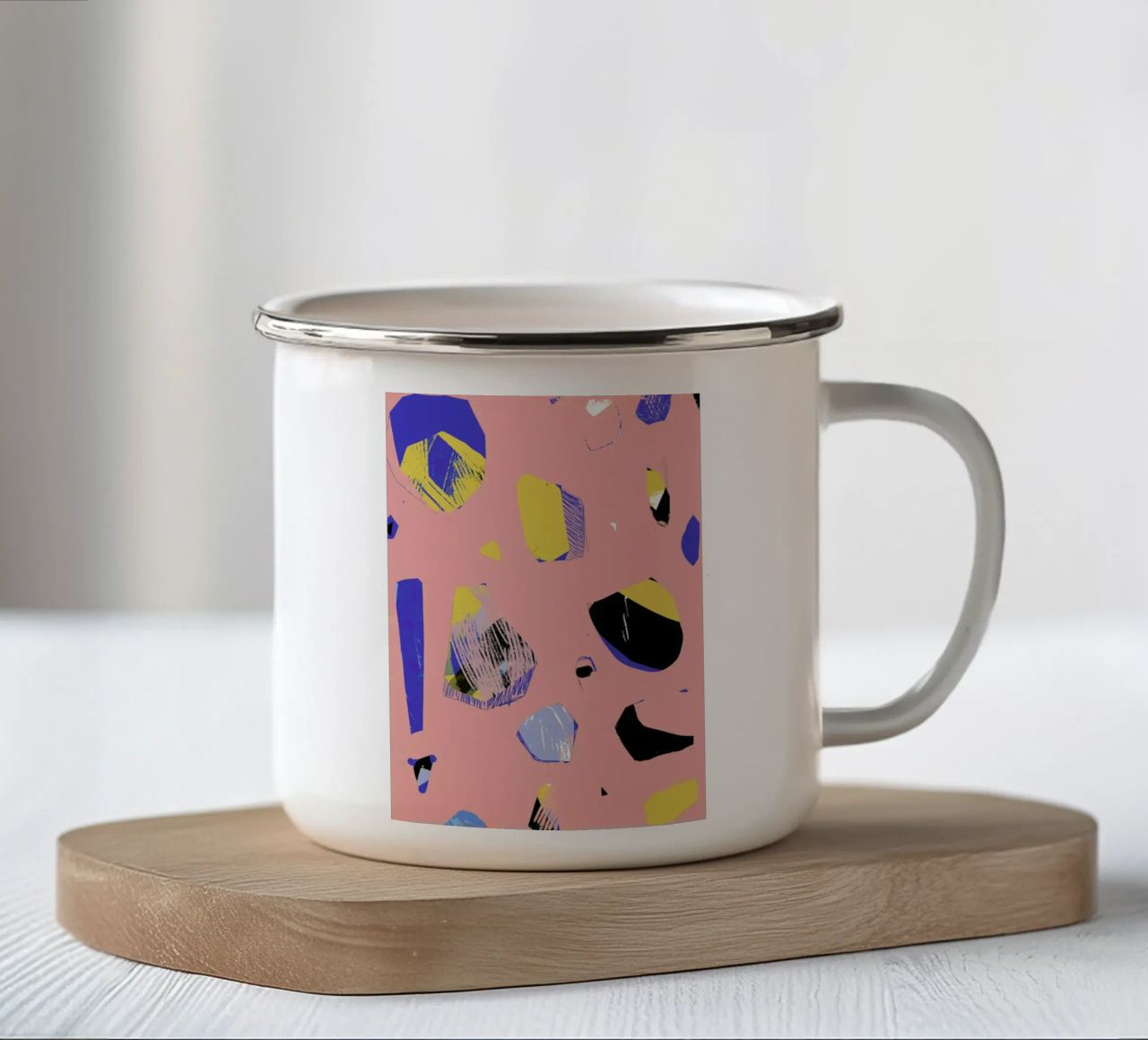 Rocks In Pink tazza in smalto da Jilli Darling Art
