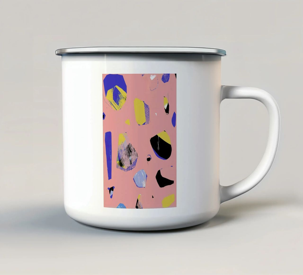 Rocks In Pink tazza in smalto da Jilli Darling Art
