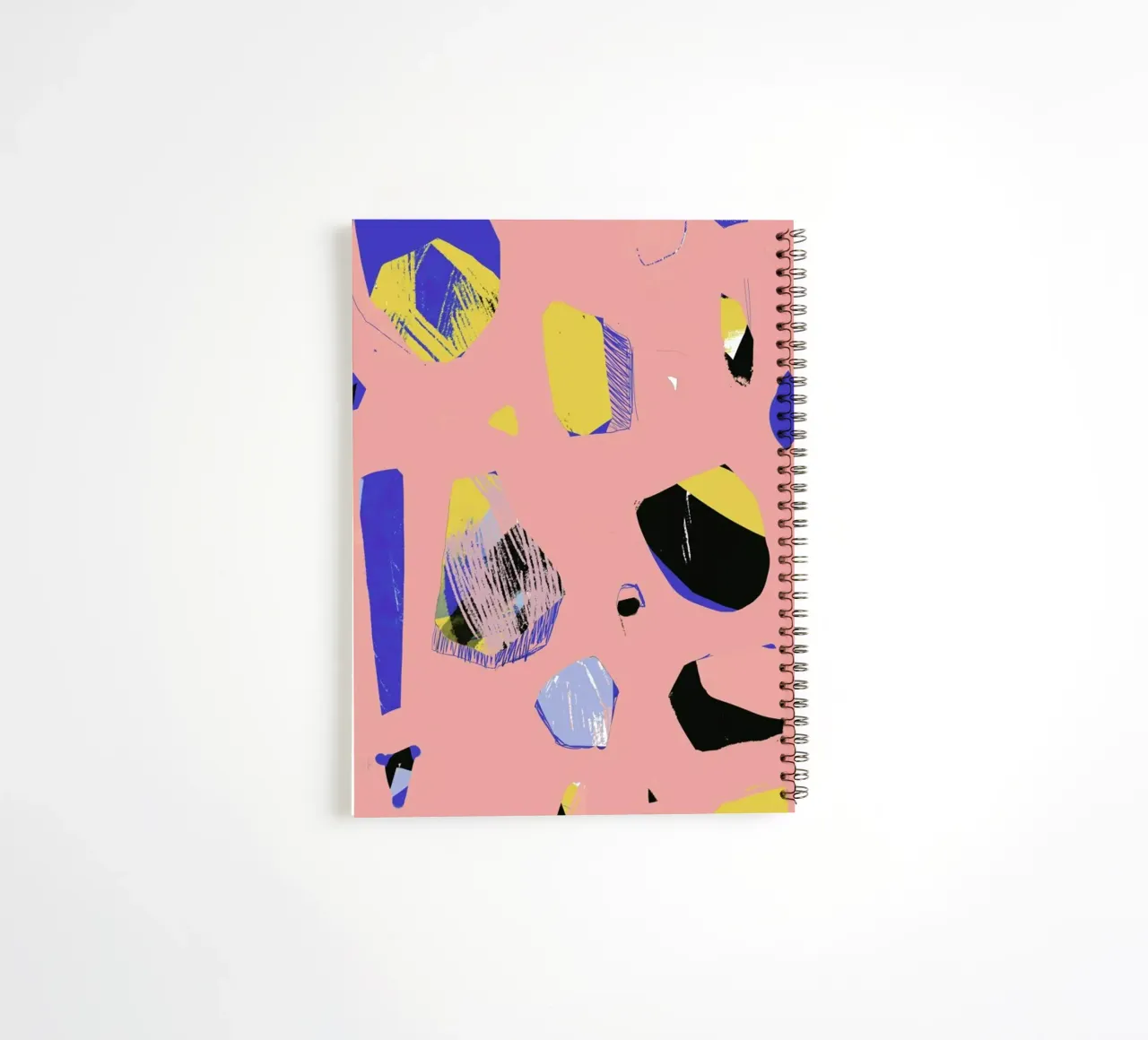 Rocks In Pink spiral notebook by Jilli Darling Art