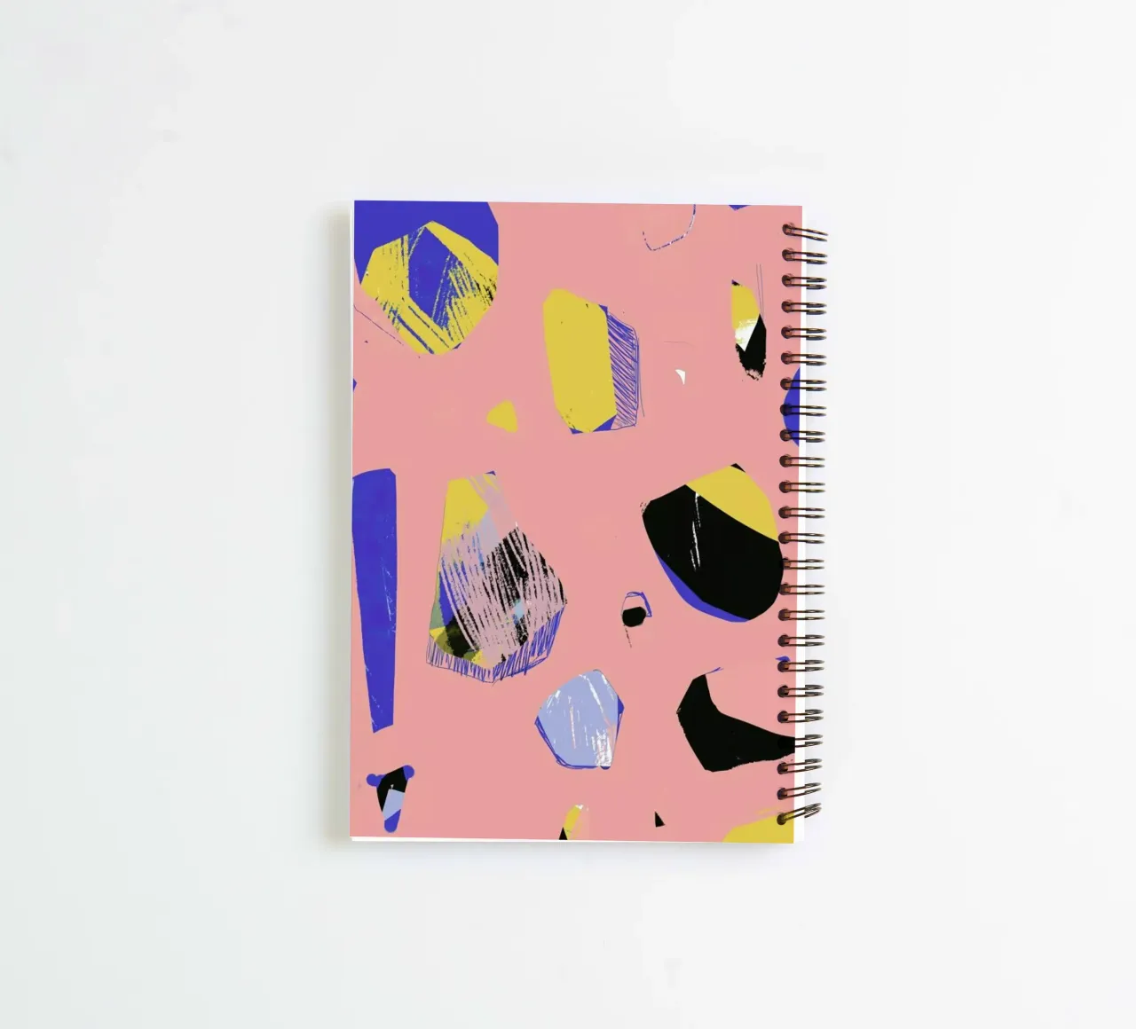 Rocks In Pink spiral notebook by Jilli Darling Art