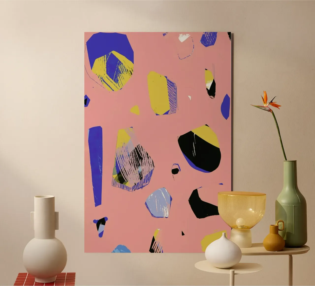 Rocks In Pink forex plate by Jilli Darling Art