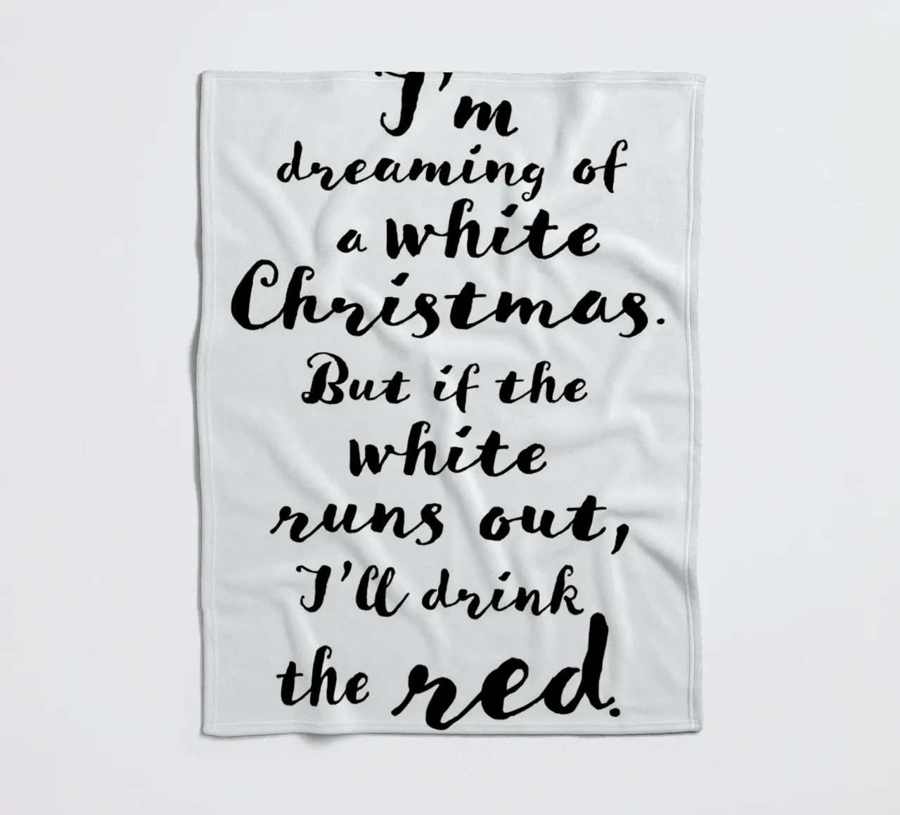 Drink the Red coperta in pile da daylight design studio