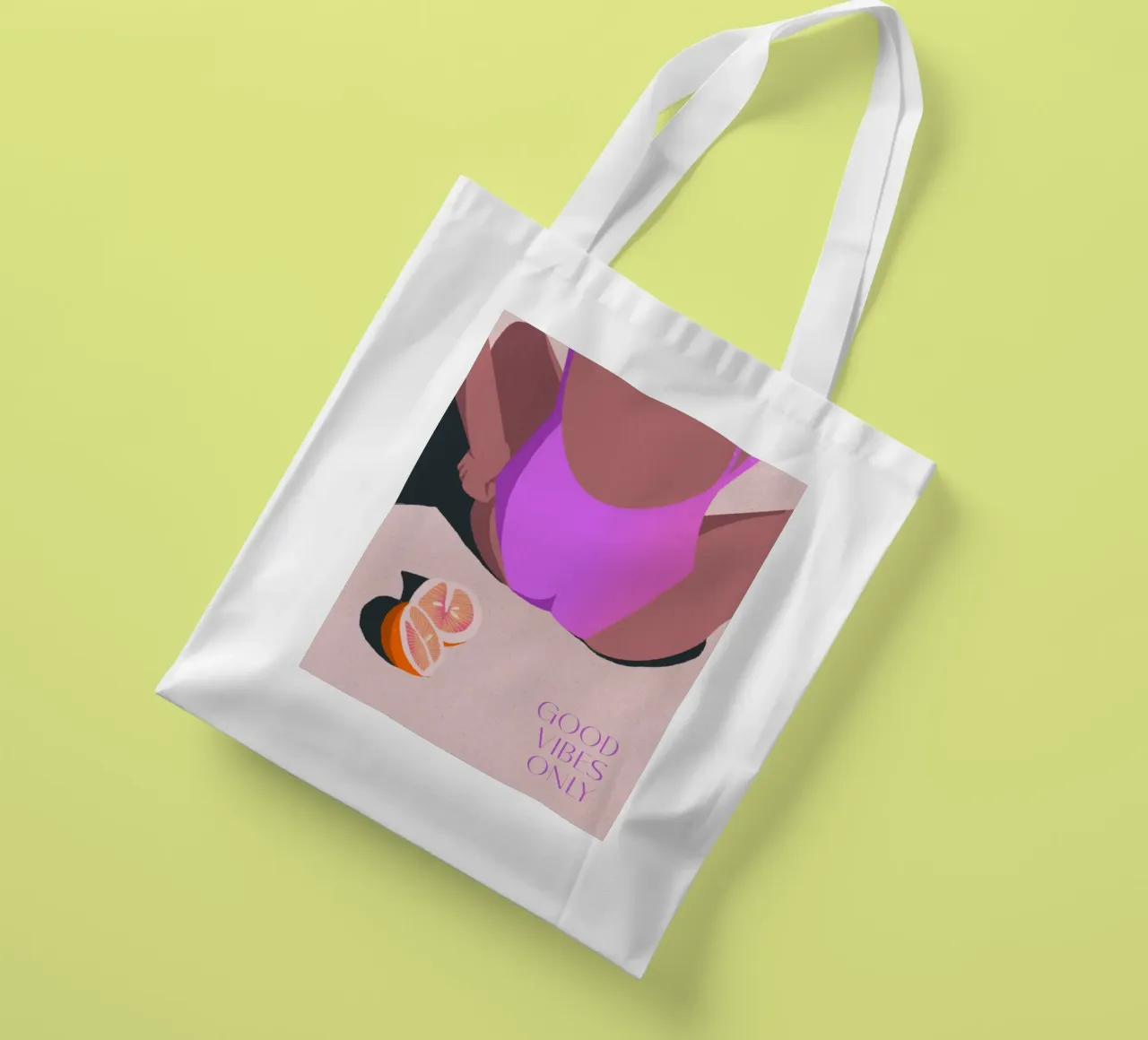 good vibes only - summer feelings borsa in juta da Vronika Illustration & Artwork