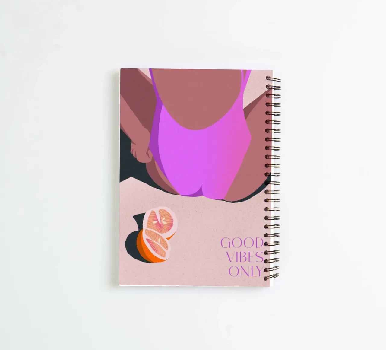 good vibes only - summer feelings diario ad anelli da Vronika Illustration & Artwork
