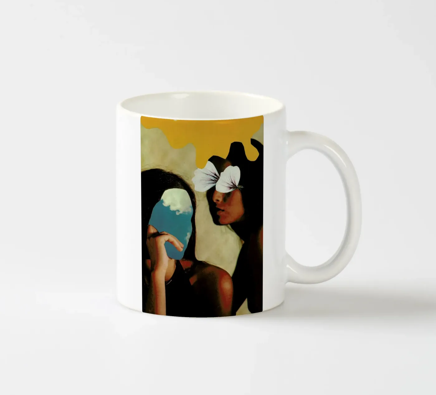 Sisters ceramic mug by Jesse Treece