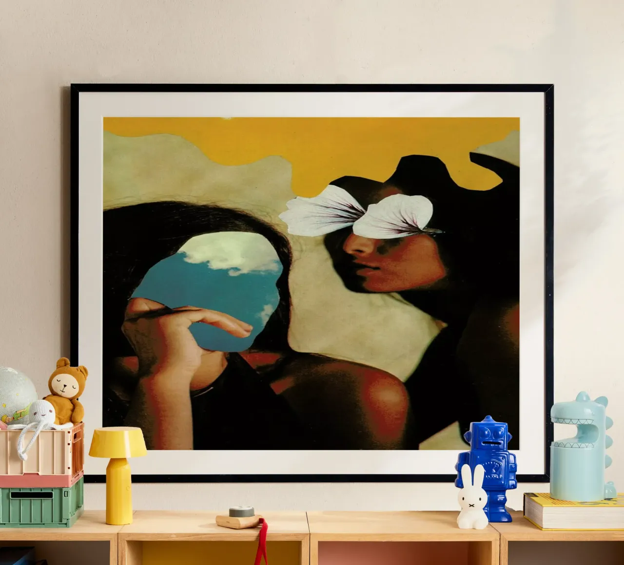 Sisters poster con telaio in alluminio da Jesse Treece