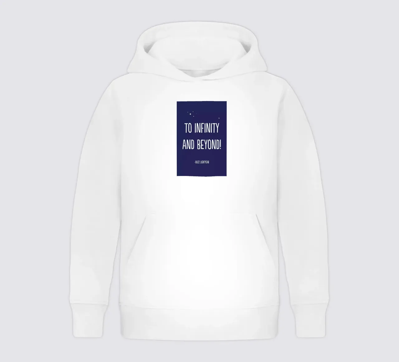 To Infinity, and Beyond! felpa bambino con cappuccio da Little Flourishes
