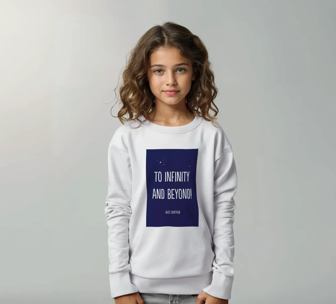 To Infinity, and Beyond! felpa bambino da Little Flourishes