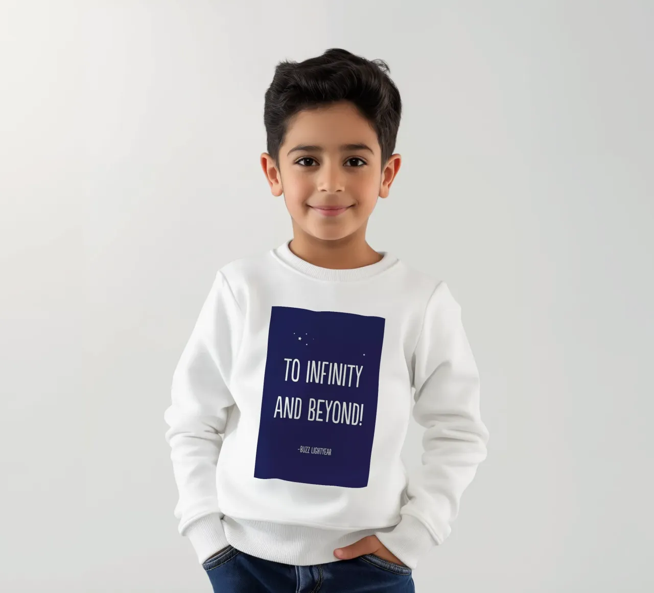 To Infinity, and Beyond! felpa bambino da Little Flourishes