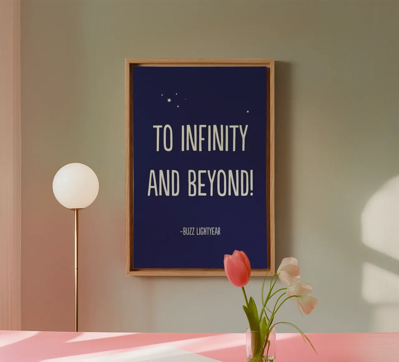 To Infinity, and Beyond! tela con Cornice a cassetta da Little Flourishes