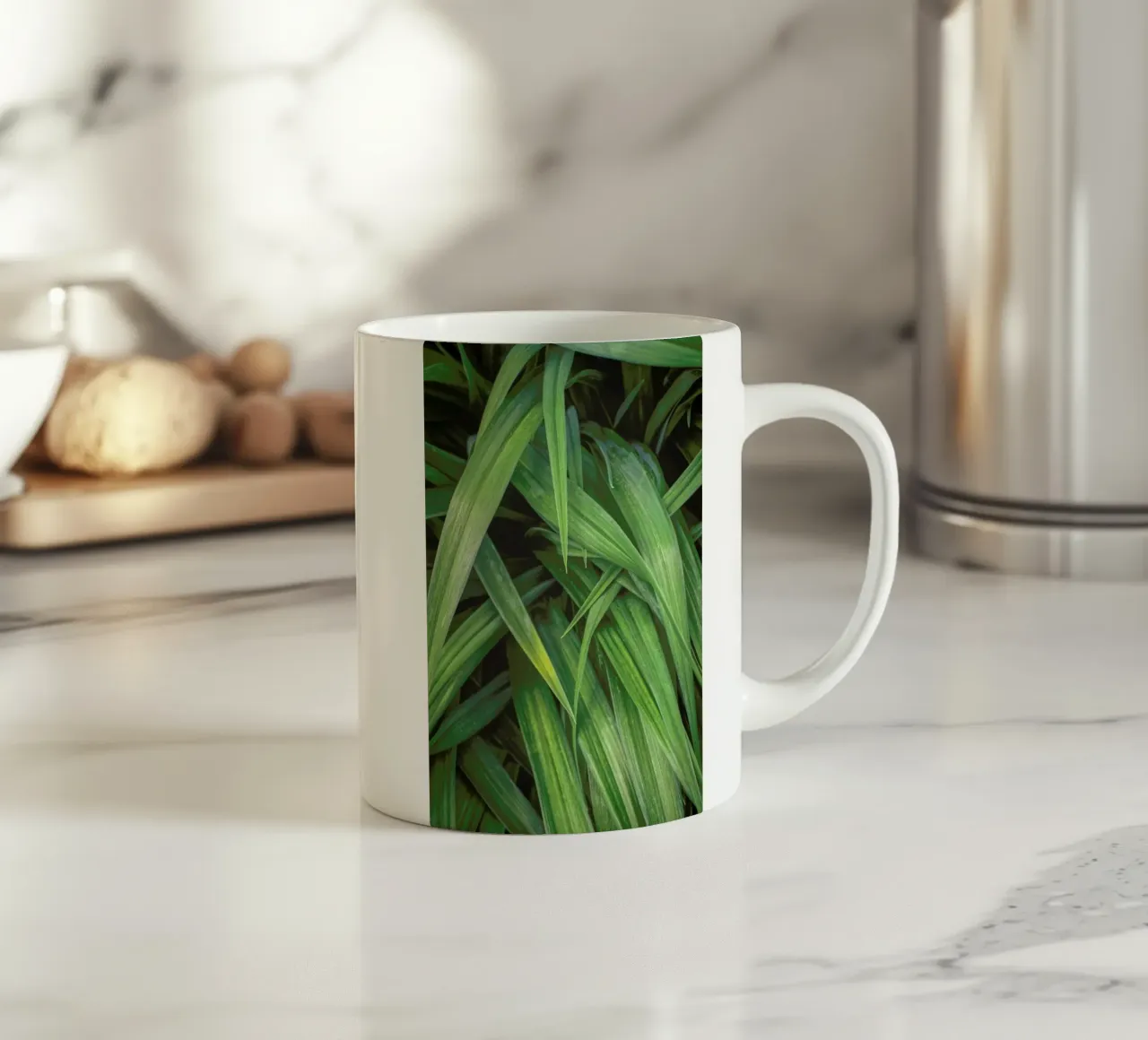 Long Leaves 1 tazza in ceramica da Nur Mut
