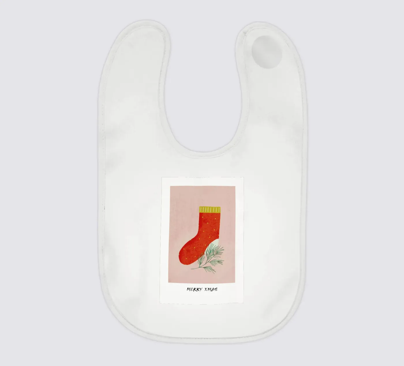 Stocking baby bib by daylight design studio
