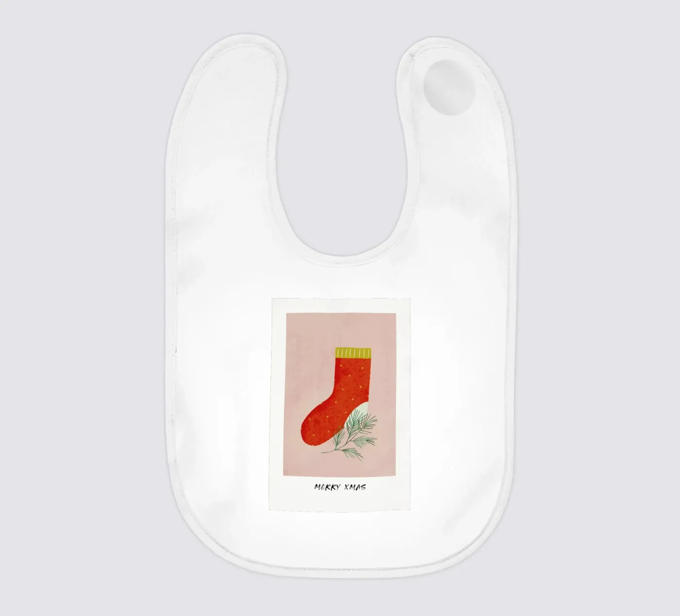 Stocking baby bib by daylight design studio
