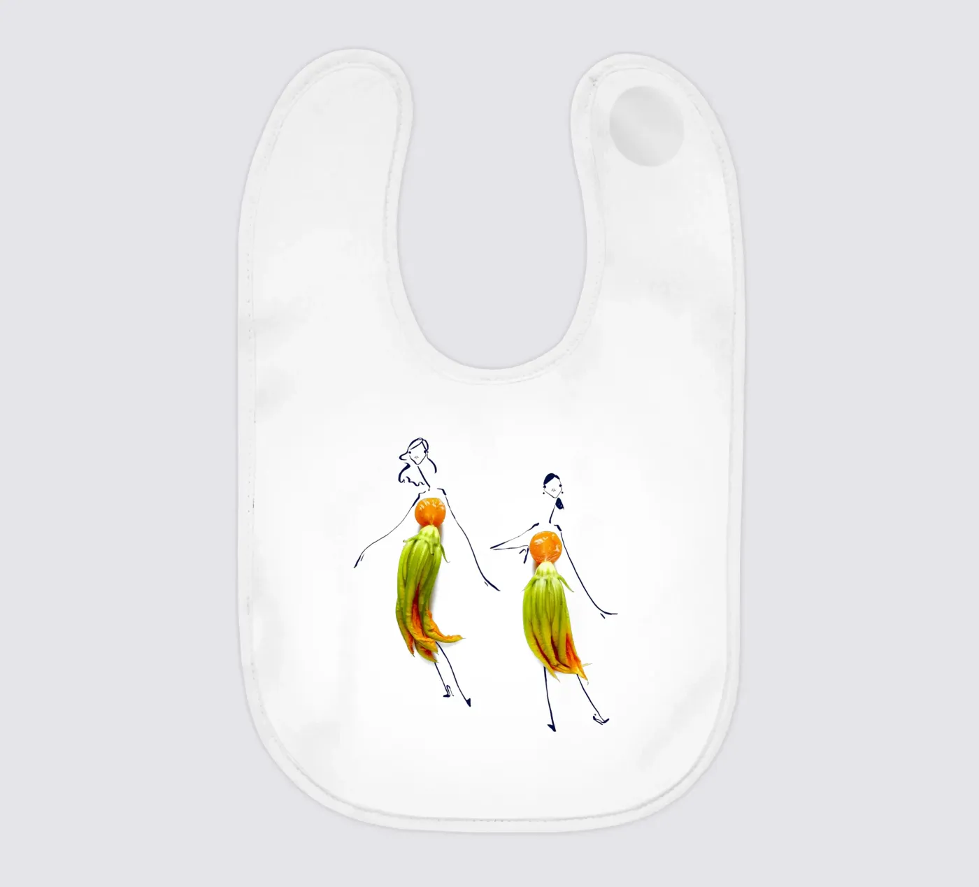 Squash Blossoms Babylätzchen von Gretchen Roehrs