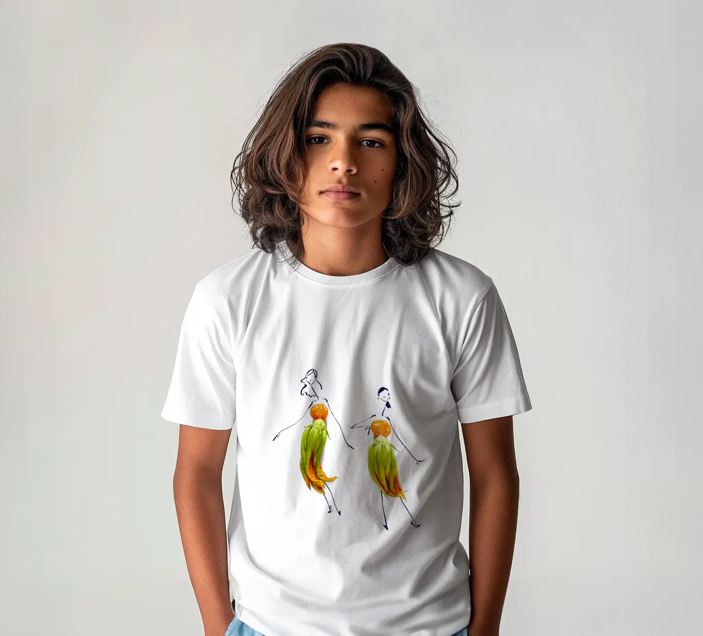 Squash Blossoms t-shirt bambini da Gretchen Roehrs