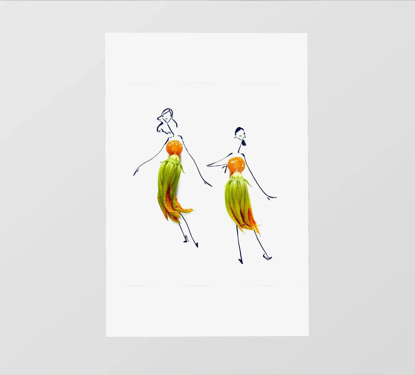Squash Blossoms fotobehang van Gretchen Roehrs