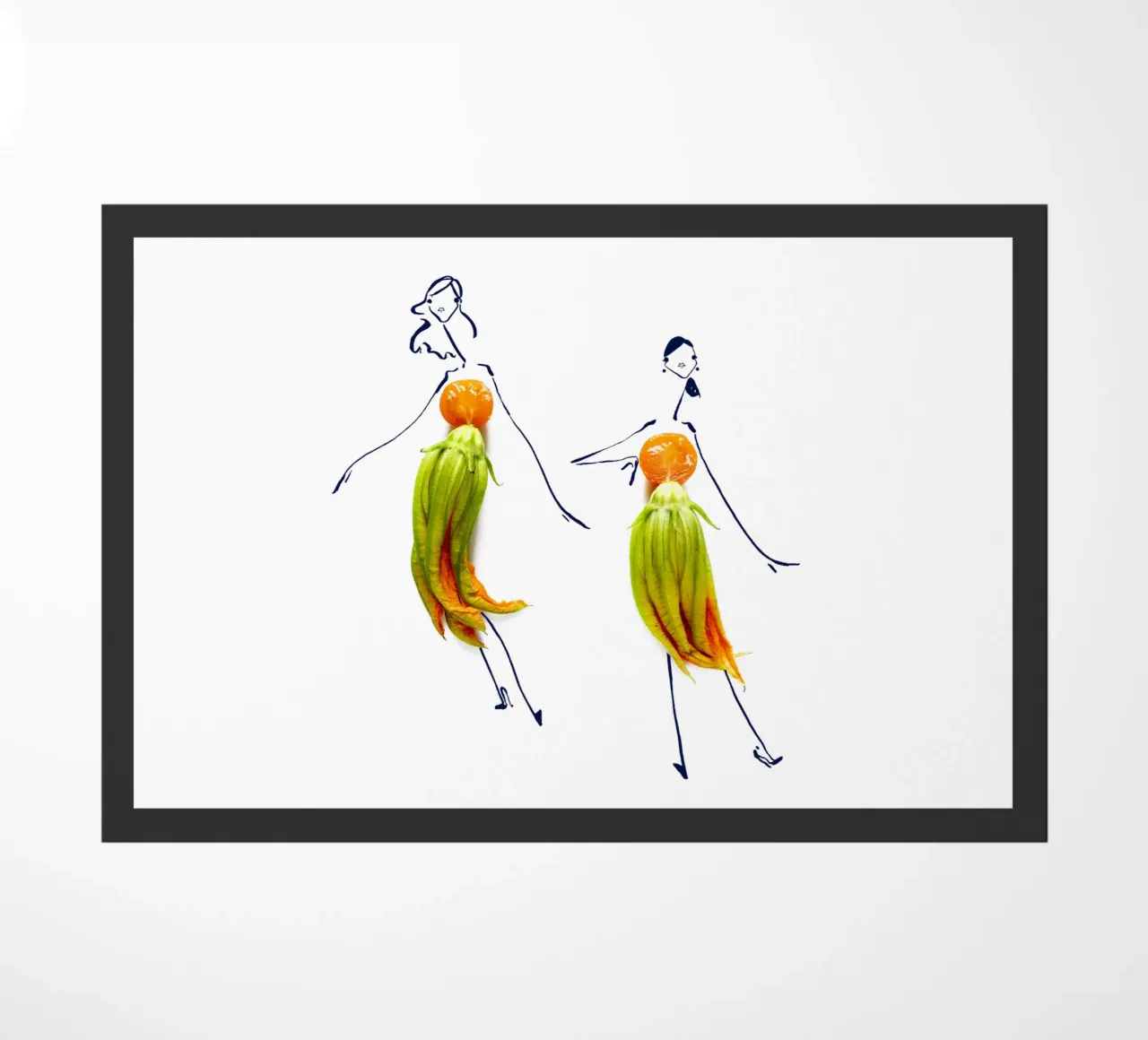 Squash Blossoms doormat by Gretchen Roehrs