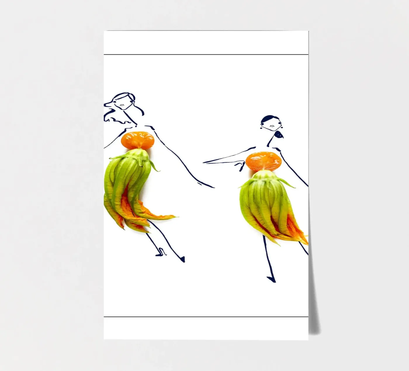 Squash Blossoms sticker sheet by Gretchen Roehrs