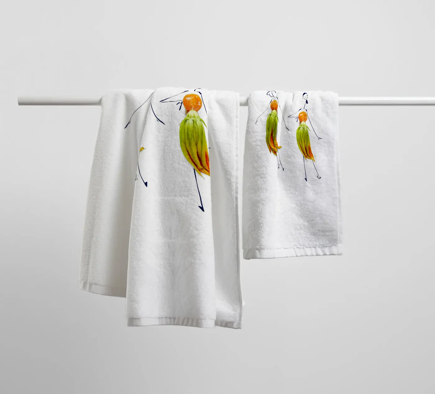 Squash Blossoms badhanddoek van Gretchen Roehrs