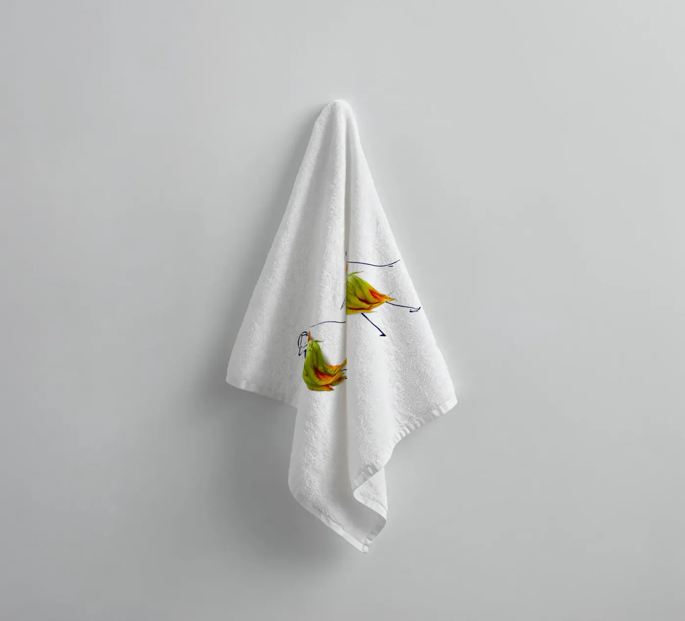 Squash Blossoms badhanddoek van Gretchen Roehrs