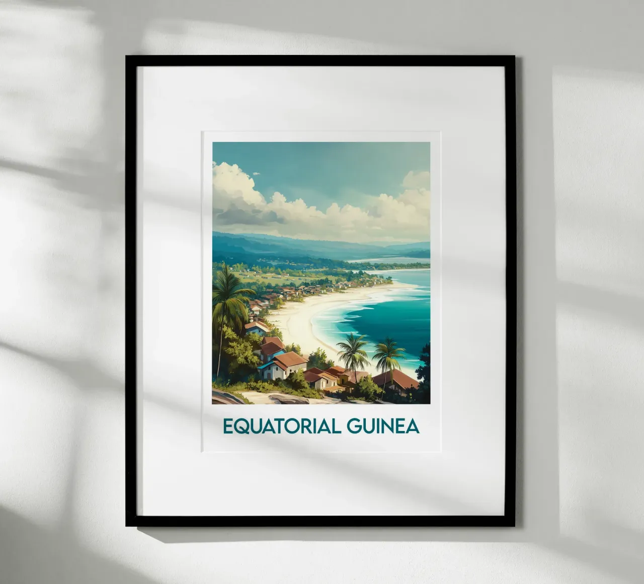 Poster della Guinea Equatoriale poster da Frame the World
