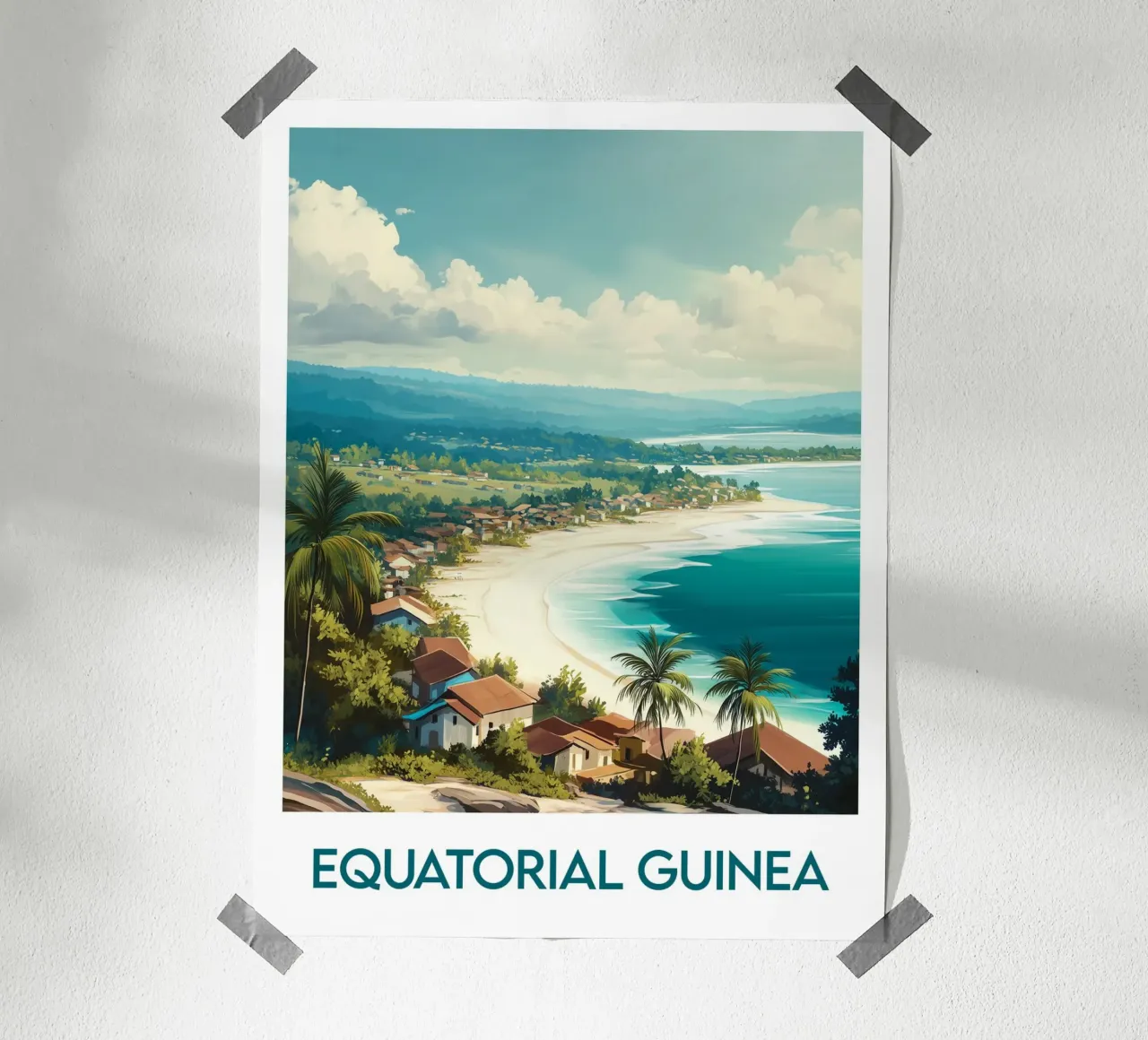 Poster della Guinea Equatoriale poster da Frame the World