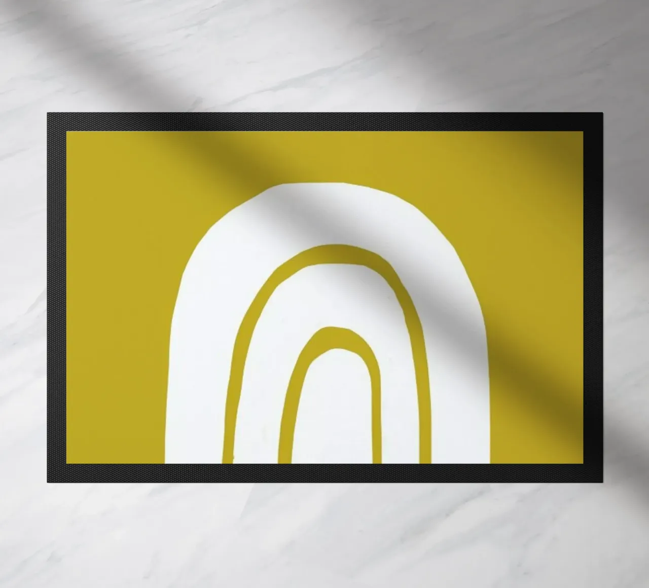 Rainbow doormat by Maren Gross