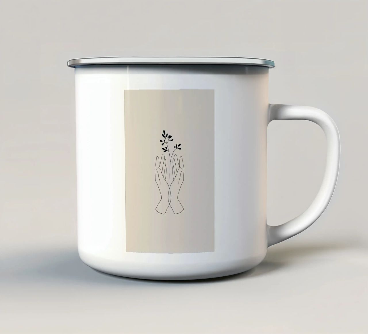Nurture tazza in smalto da Pure