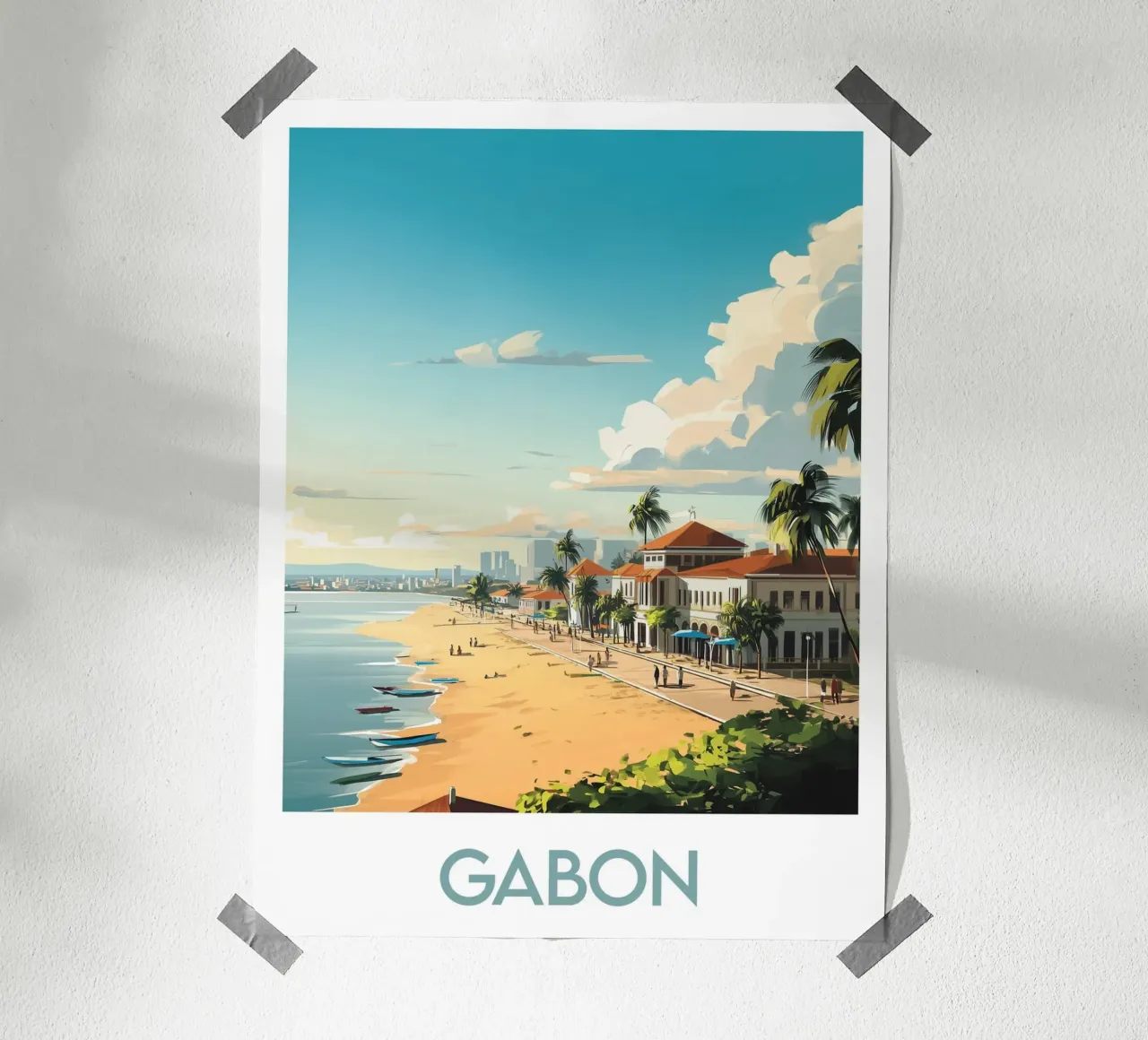 Affiche Gabon poster da Frame the World