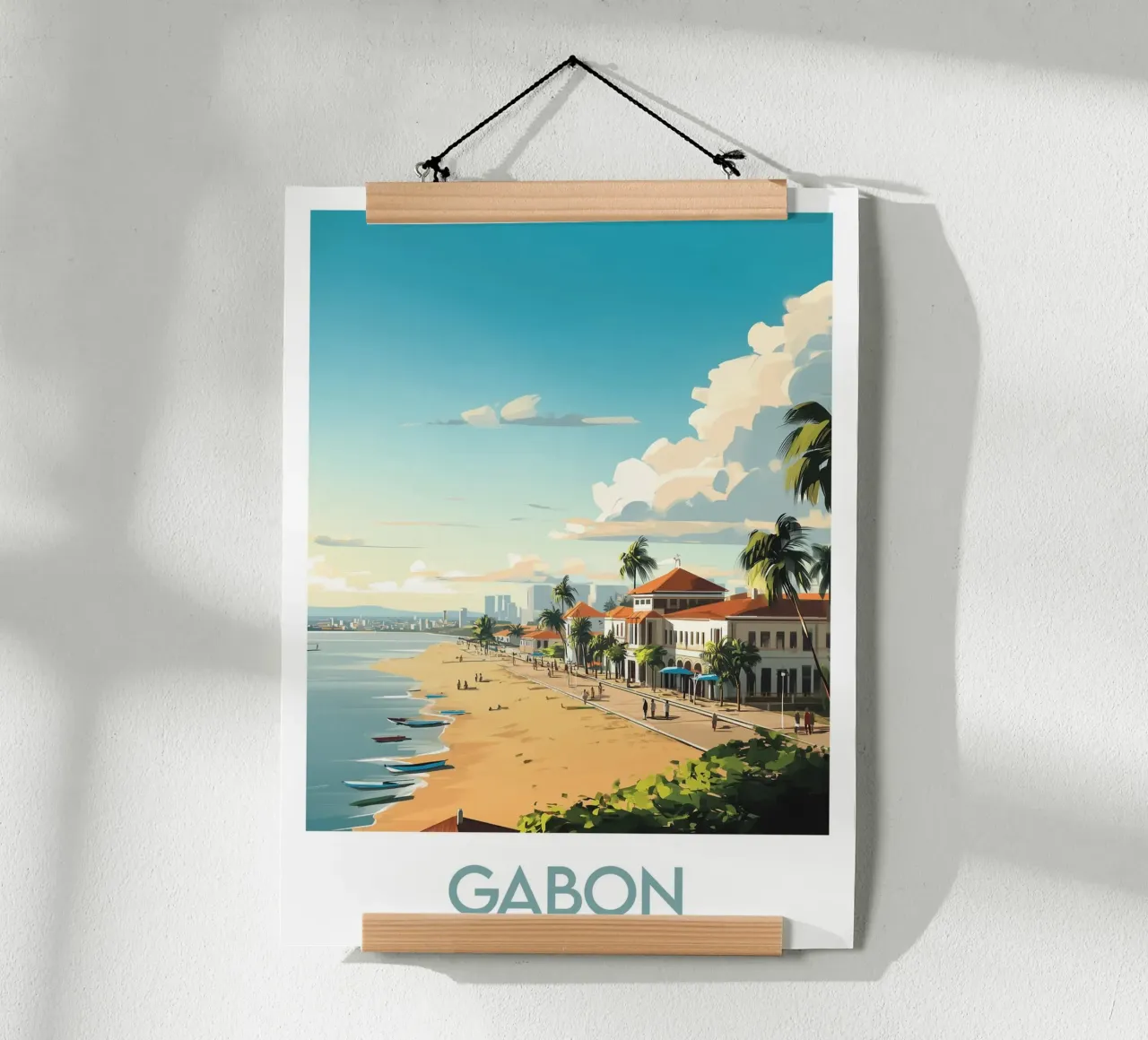Affiche Gabon poster da Frame the World