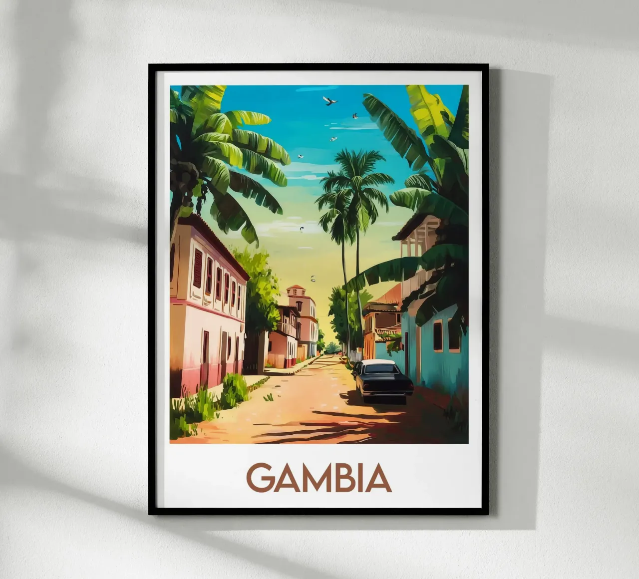 Affiche Gambie poster da Frame the World