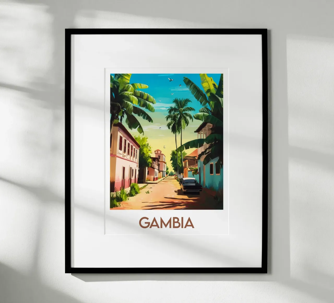 Affiche Gambie poster da Frame the World