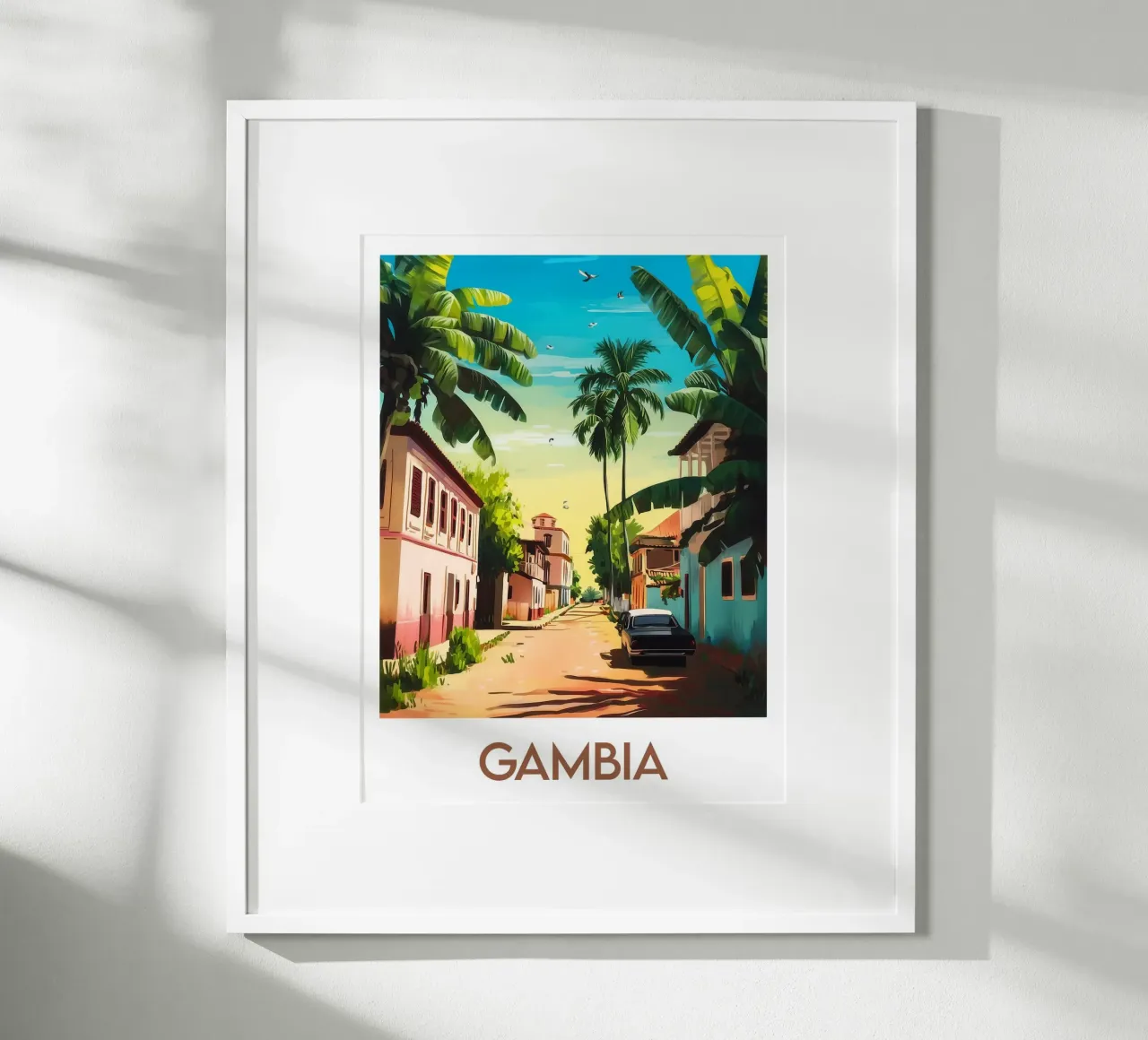 Affiche Gambie poster da Frame the World