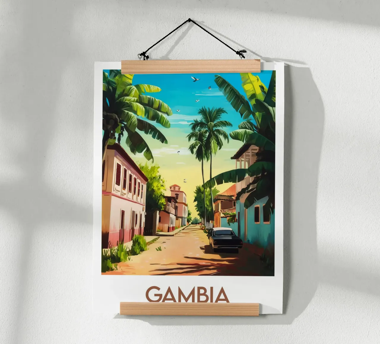 Affiche Gambie poster da Frame the World
