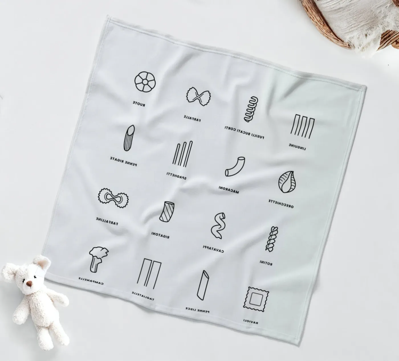 Pasta chart Fleecedecke von daylight design studio