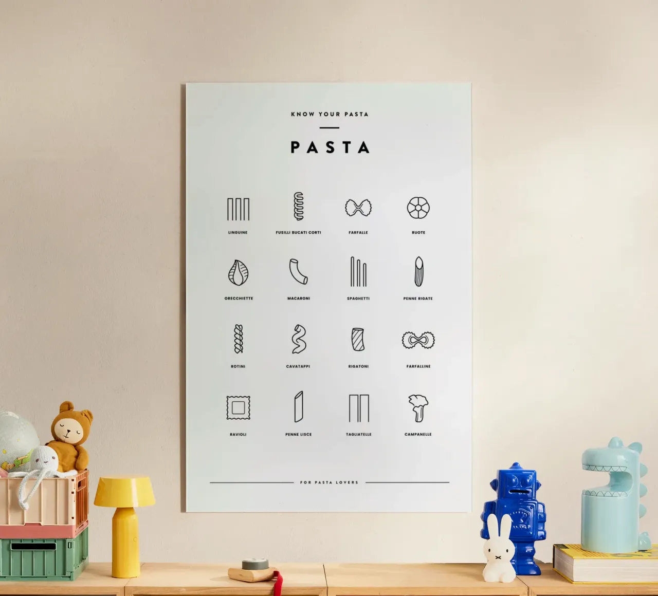 Pasta chart plexiglass da daylight design studio